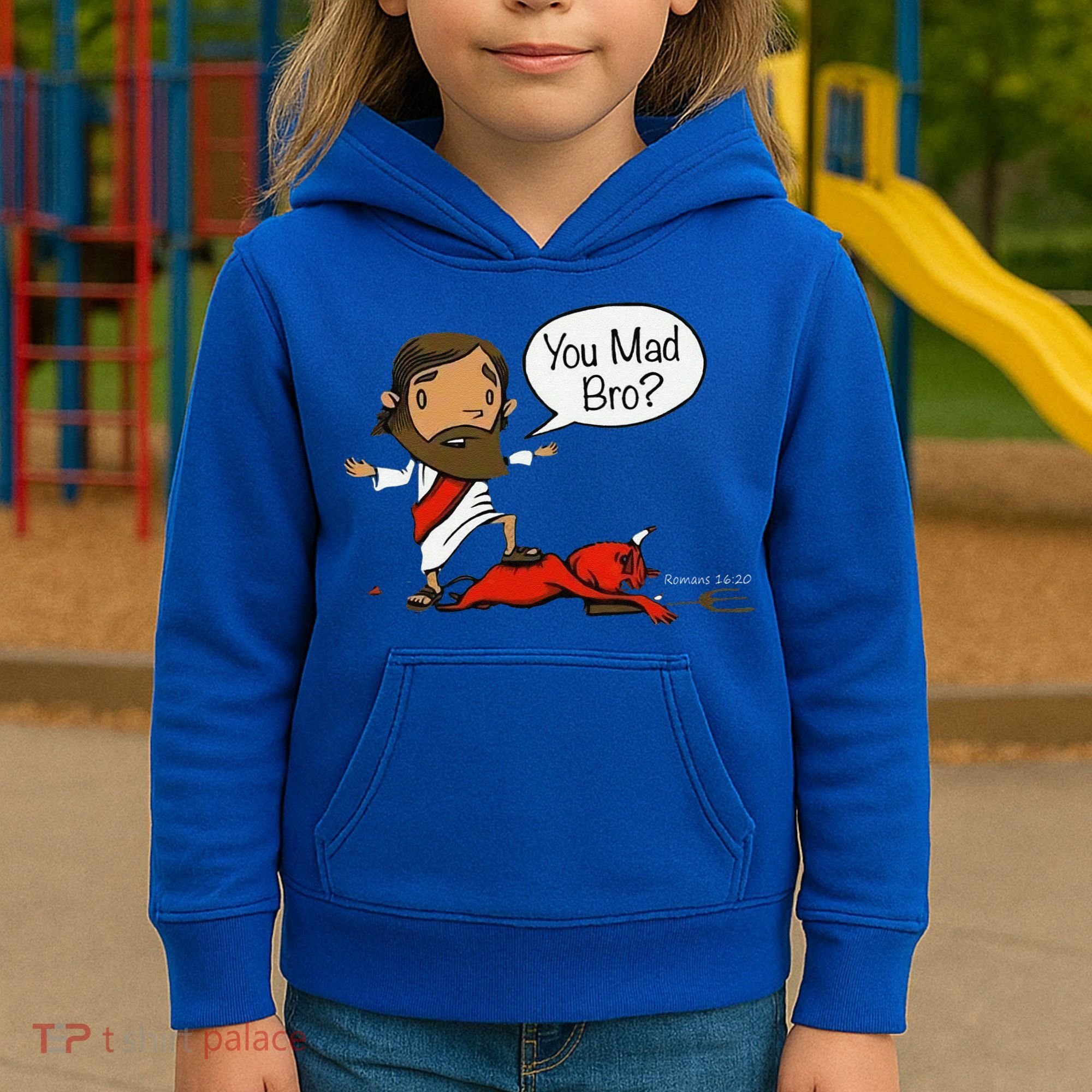 You Mad Bro Funny Jesus Kids Hoodie