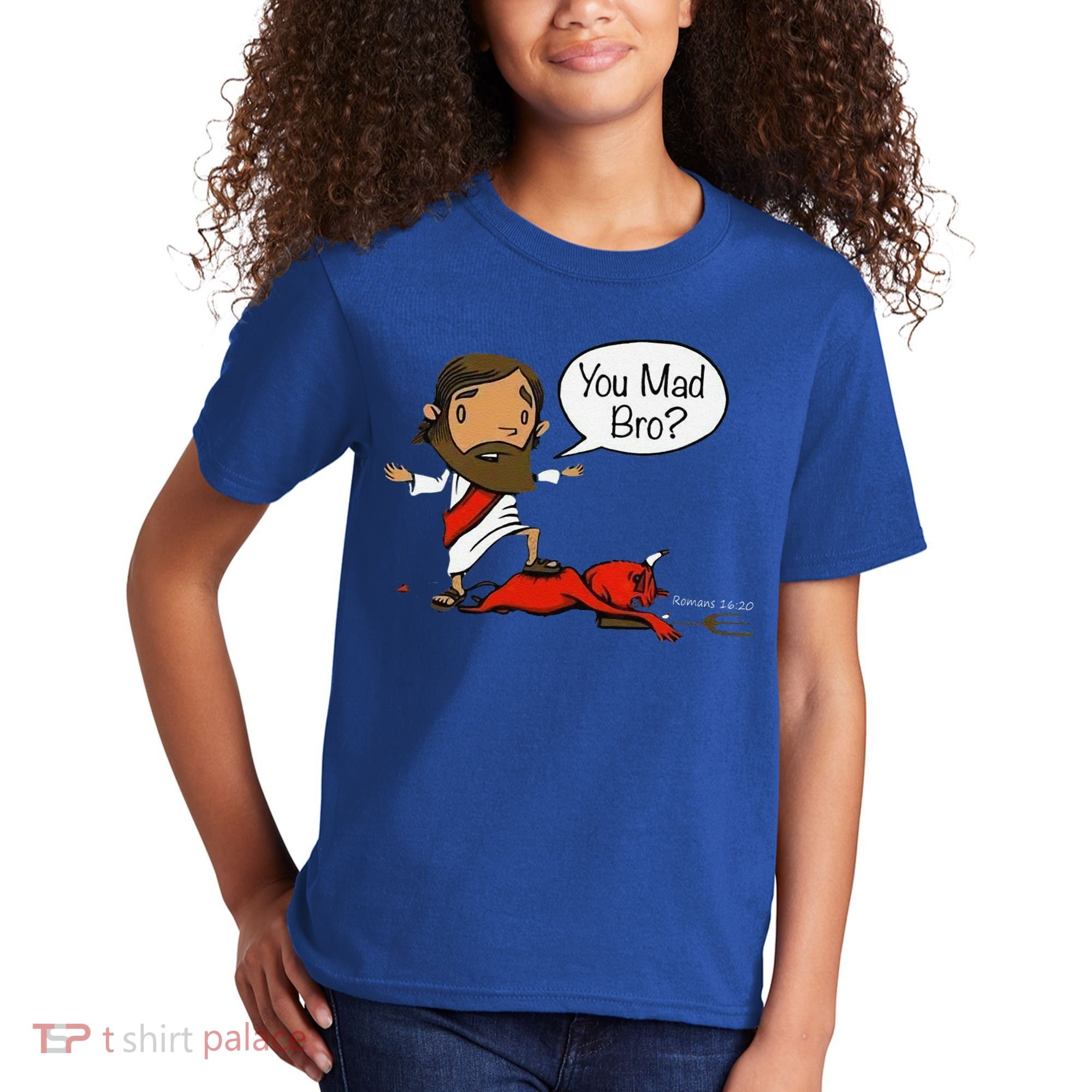 You Mad Bro Funny Jesus Kids T-Shirt