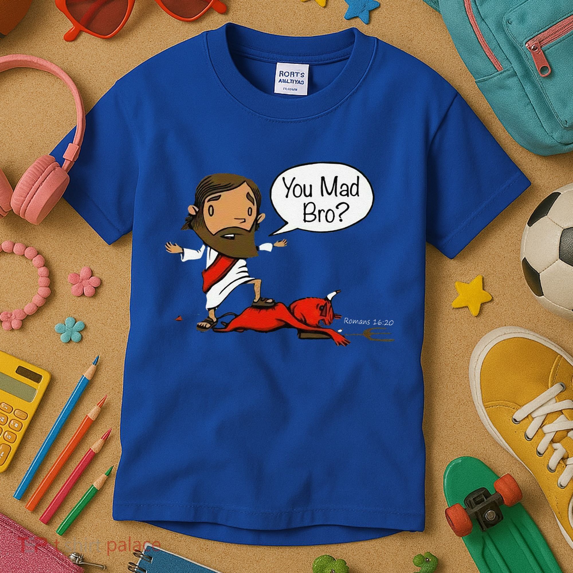 You Mad Bro Funny Jesus Kids T-Shirt