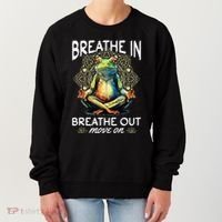 Yoga Meditation Breathe In Breathe Out Move On Women's Sweatshirt thumb 0