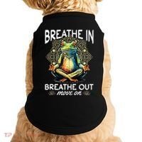 Yoga Meditation Breathe In Breathe Out Move On Doggie Tank thumb 0
