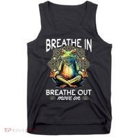 Yoga Meditation Breathe In Breathe Out Move On Tank Top thumb 0