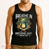 Yoga Meditation Breathe In Breathe Out Move On Tank Top thumb 3