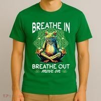 Yoga Meditation Breathe In Breathe Out Move On T-Shirt thumb 3