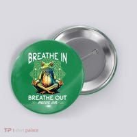 Yoga Meditation Breathe In Breathe Out Move On Button thumb 0