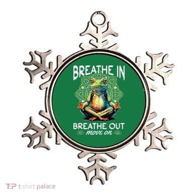 Yoga Meditation Breathe In Breathe Out Move On Ornament