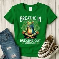 Yoga Meditation Breathe In Breathe Out Move On Women's T-Shirt thumb 3