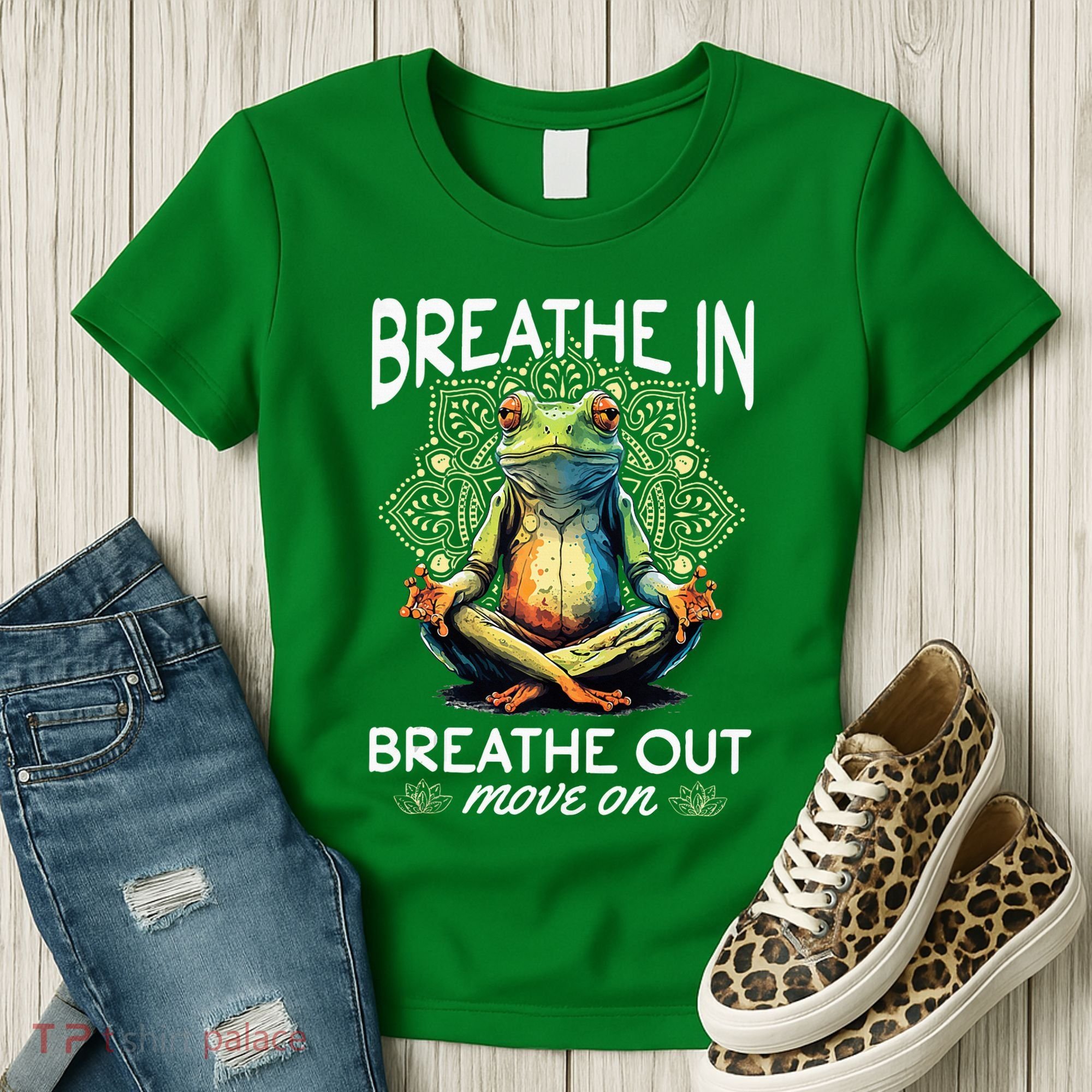 Yoga Meditation Breathe In Breathe Out Move On Women's T-Shirt