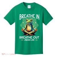 Yoga Meditation Breathe In Breathe Out Move On Kids T-Shirt thumb 0