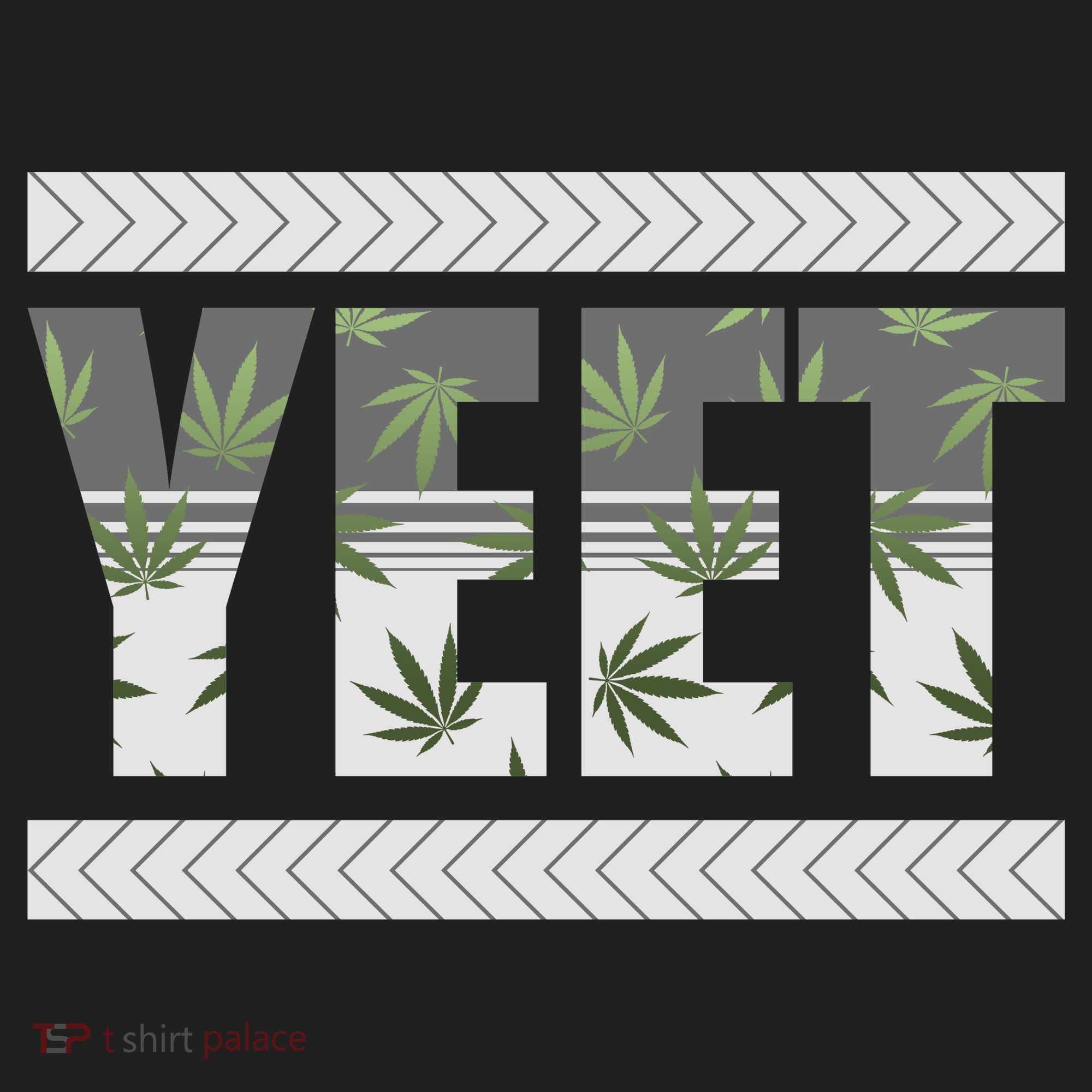Yeet Meme Cannabis Leaf Pattern Women's Sweatshirt