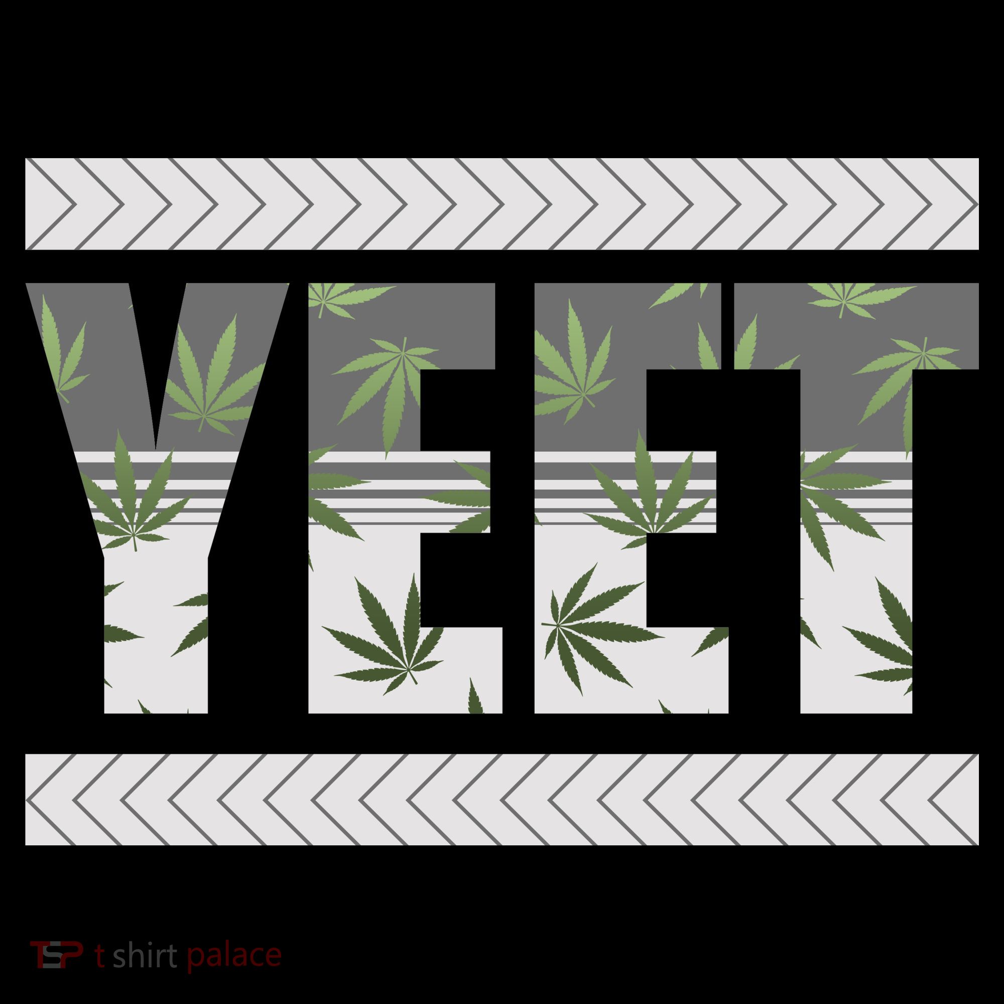 Yeet Meme Cannabis Leaf Pattern Apron