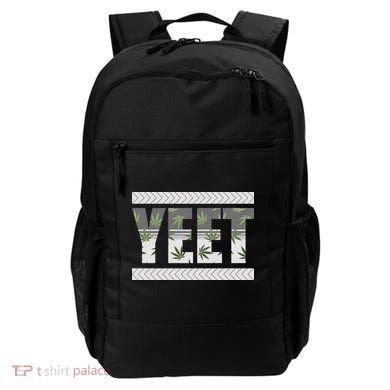 Yeet Meme Cannabis Leaf Pattern Backpack