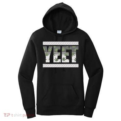 Yeet Meme Cannabis Leaf Pattern Women's Hoodie