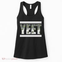 Yeet Meme Cannabis Leaf Pattern Women's Tank Top thumb 0