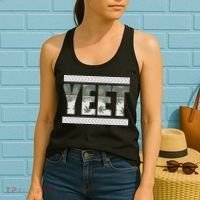 Yeet Meme Cannabis Leaf Pattern Women's Tank Top thumb 2
