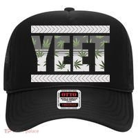 Yeet Meme Cannabis Leaf Pattern Hat thumb 0