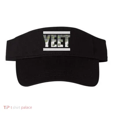 Yeet Meme Cannabis Leaf Pattern Visor