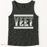 Yeet Meme Cannabis Leaf Pattern Tank Top thumb 2