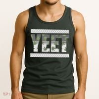 Yeet Meme Cannabis Leaf Pattern Tank Top thumb 3