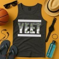 Yeet Meme Cannabis Leaf Pattern Tank Top thumb 4