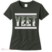 Yeet Meme Cannabis Leaf Pattern Women's T-Shirt thumb 0