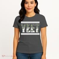 Yeet Meme Cannabis Leaf Pattern Women's T-Shirt thumb 4