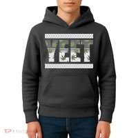 Yeet Meme Cannabis Leaf Pattern Kids Hoodie thumb 4