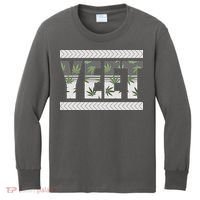 Yeet Meme Cannabis Leaf Pattern Kids Long Sleeve Shirt thumb 0