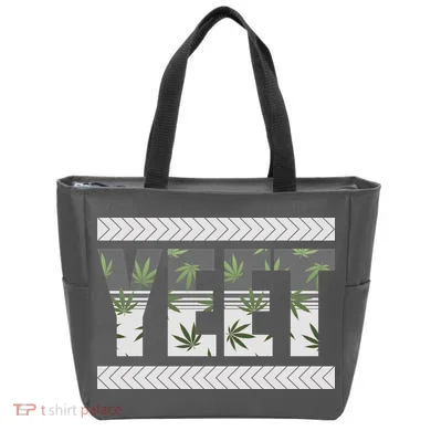 Yeet Meme Cannabis Leaf Pattern Tote Bag
