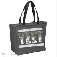 Yeet Meme Cannabis Leaf Pattern Tote Bag thumb 2