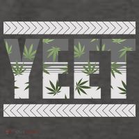 Yeet Meme Cannabis Leaf Pattern Vector Backpack thumb 2