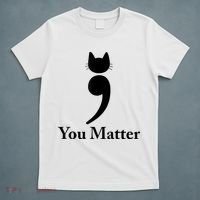 You Matter Cat Suicide Prevention Awareness Be Strong T-Shirt thumb 5