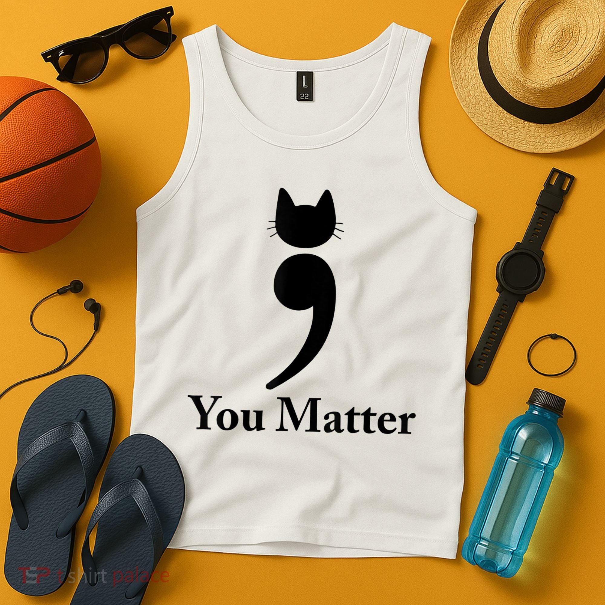 You Matter Cat Suicide Prevention Awareness Be Strong Tank Top