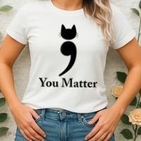 You Matter Cat Suicide Prevention Awareness Be Strong Women's T-Shirt thumb 2