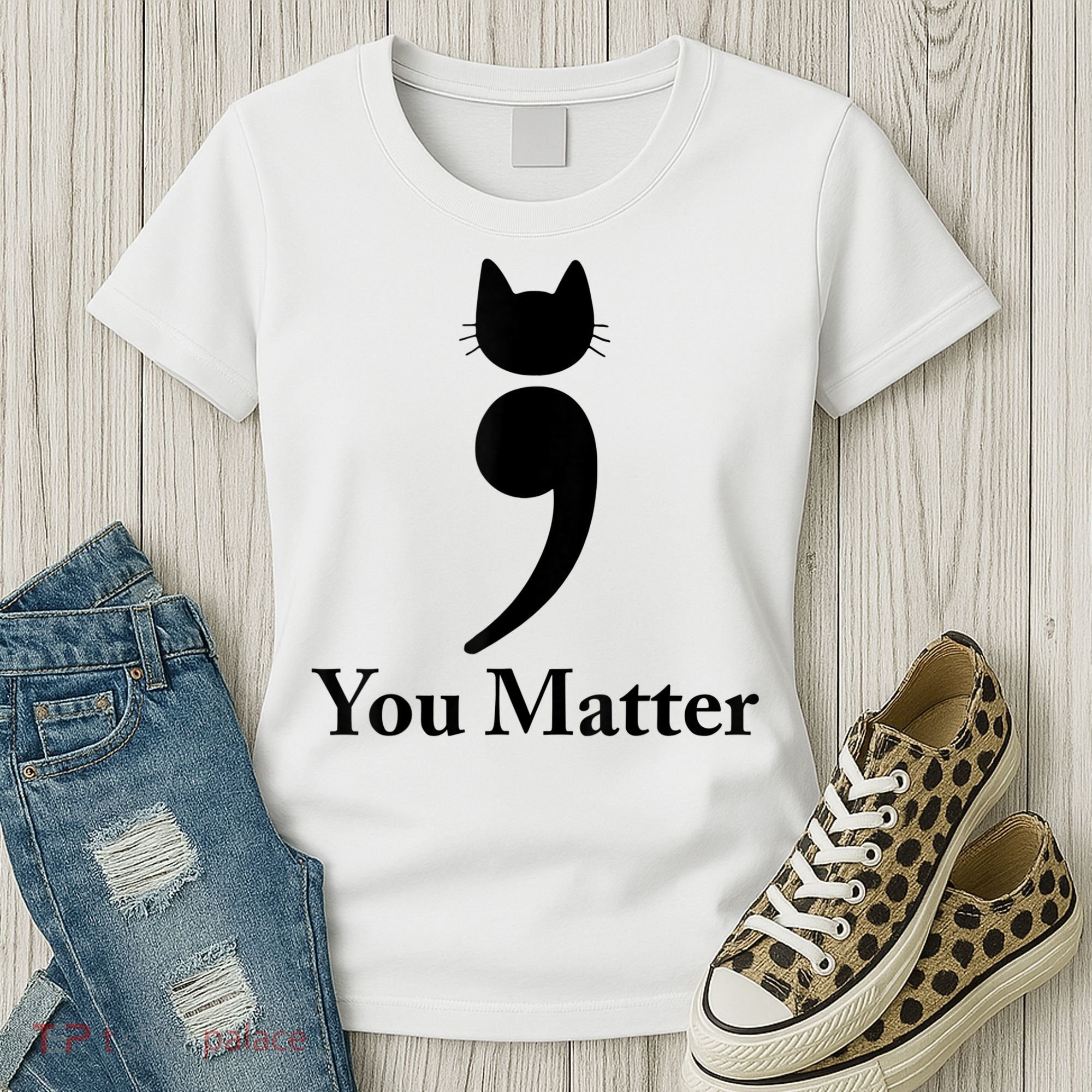 You Matter Cat Suicide Prevention Awareness Be Strong Women's T-Shirt
