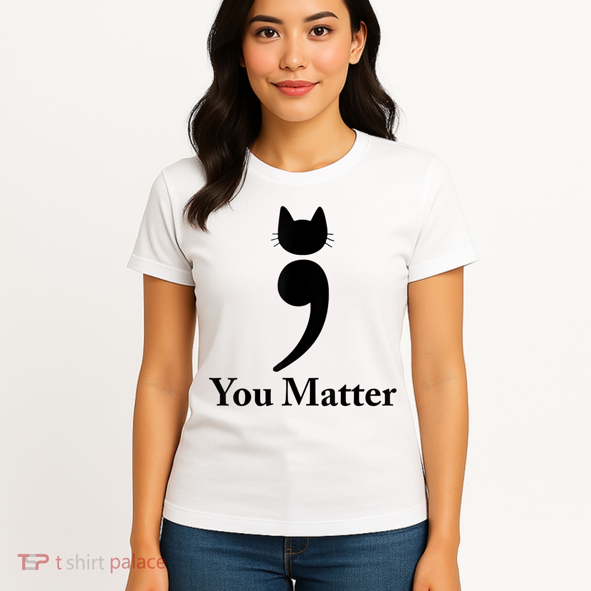 You Matter Cat Suicide Prevention Awareness Be Strong Women's T-Shirt