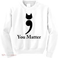 You Matter Cat Suicide Prevention Awareness Be Strong Kids Sweatshirt thumb 0