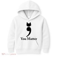 You Matter Cat Suicide Prevention Awareness Be Strong Kids Hoodie thumb 0