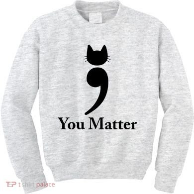 You Matter Cat Suicide Prevention Awareness Be Strong Kids Sweatshirt