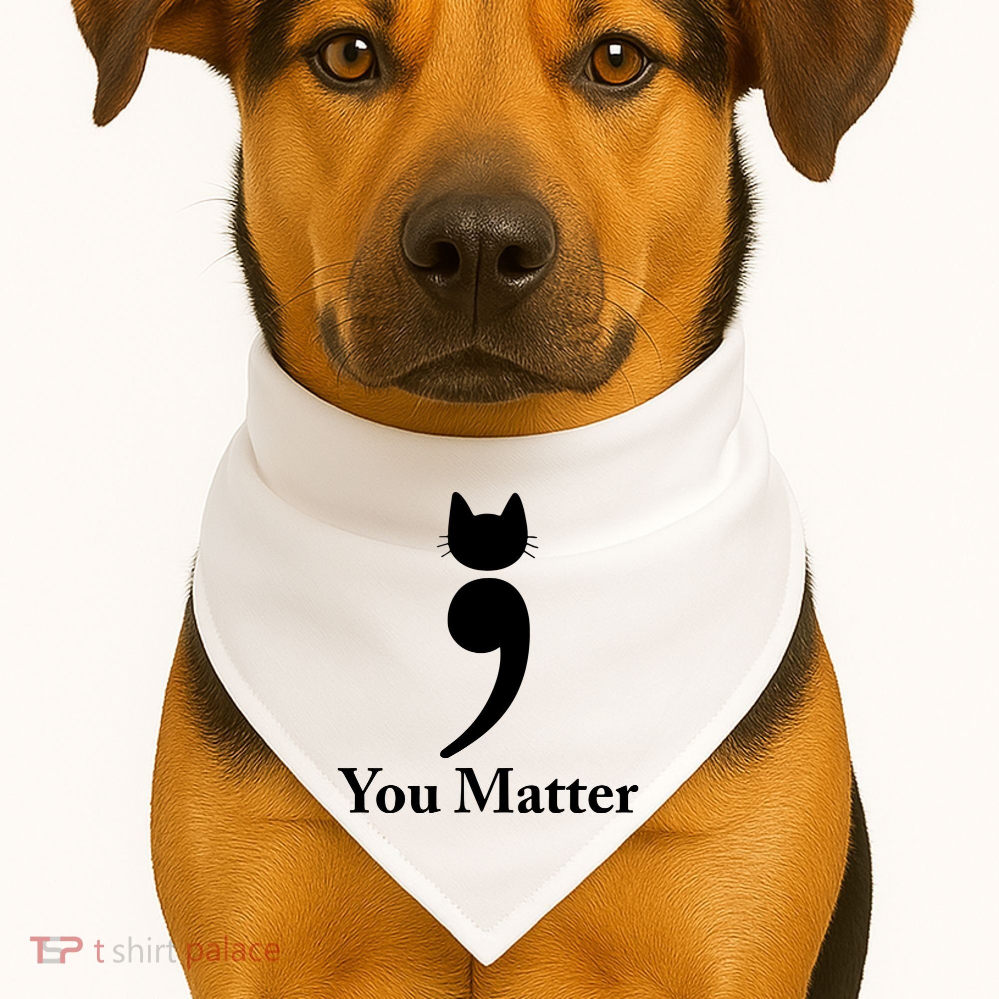 You Matter Cat Suicide Prevention Awareness Be Strong USA-Made Doggie Bandana