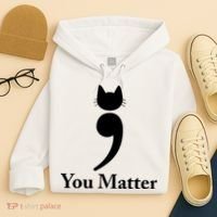 You Matter Cat Suicide Prevention Awareness Be Strong Hoodie thumb 4