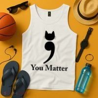 You Matter Cat Suicide Prevention Awareness Be Strong Tank Top thumb 4