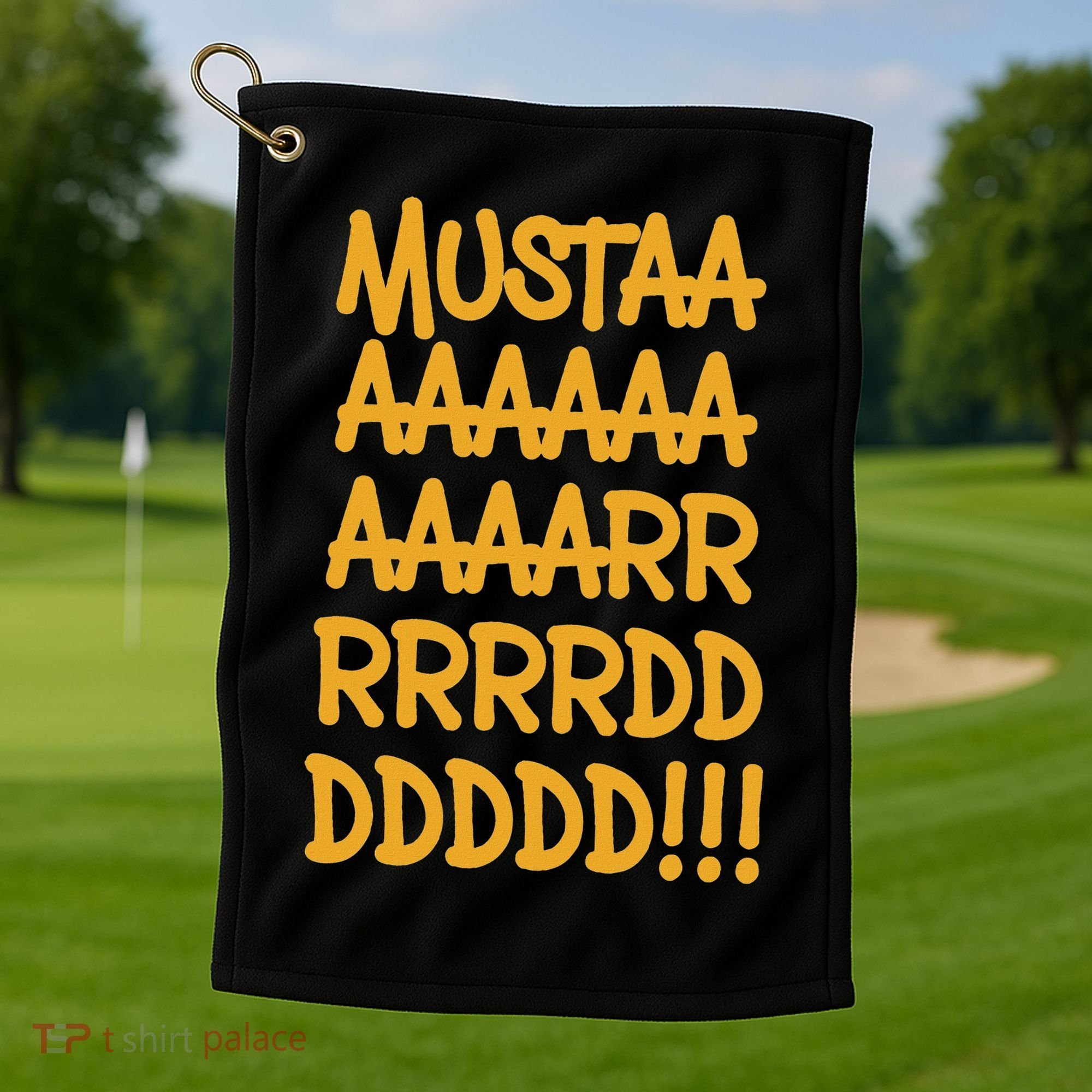 Yellow Mustard Cool Funny Meme Hip Hop Music Golf Towel