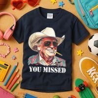 You Missed Donald Trump 2024 Kids T-Shirt thumb 3