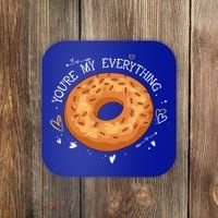 Youre My Everything Bagel Lover Baker Jewish Bread Gift Coaster thumb 0