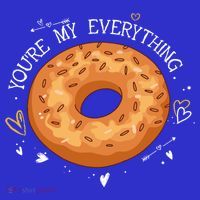 Youre My Everything Bagel Lover Baker Jewish Bread Gift Coaster thumb 2