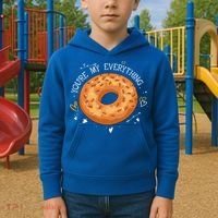 Youre My Everything Bagel Lover Baker Jewish Bread Gift Kids Hoodie thumb 2