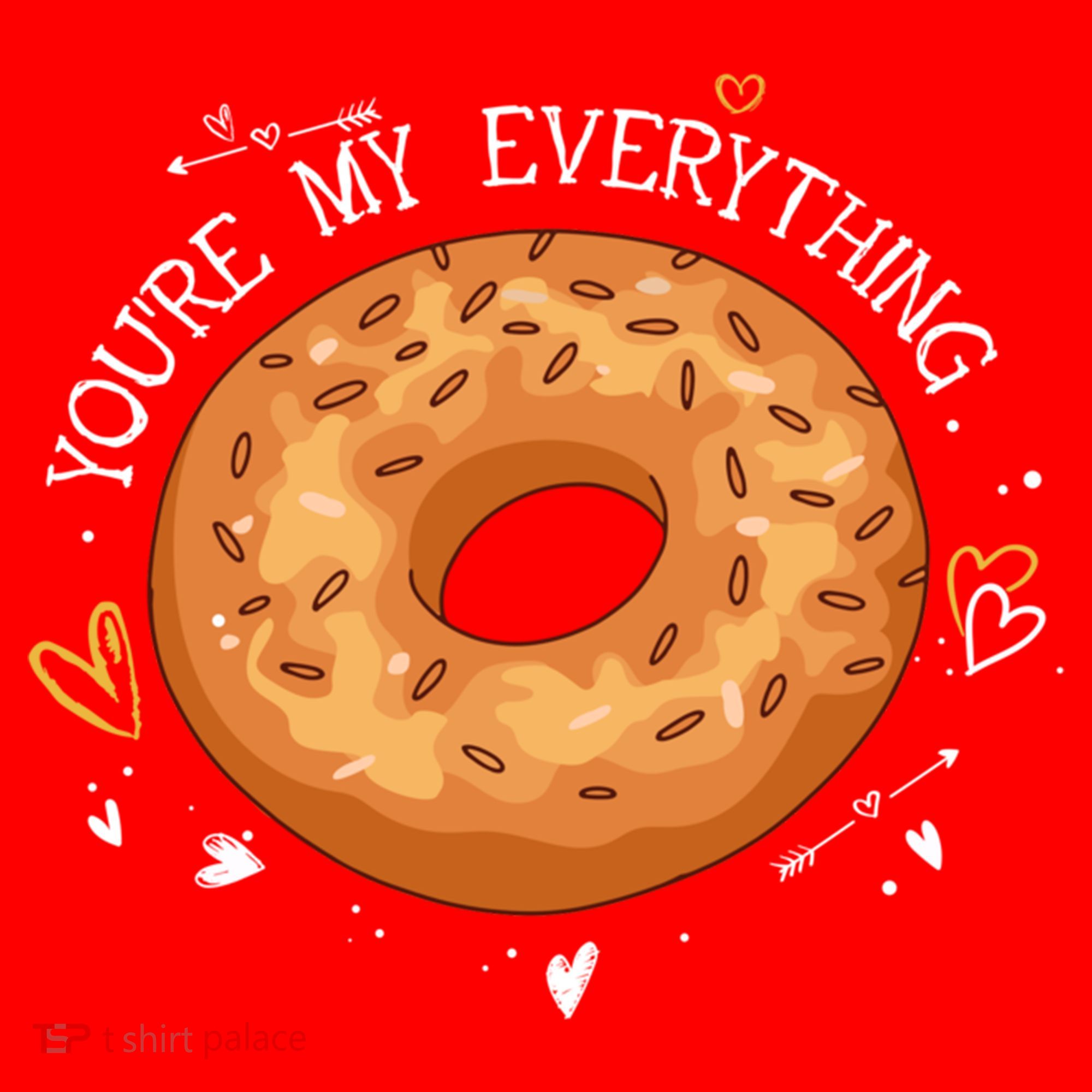 Youre My Everything Bagel Lover Baker Jewish Bread Gift Santa Hat