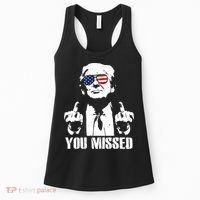 You Missed Finger Trump 2024 Take America Back Pennsylvania Rally Women's Tank Top thumb 0
