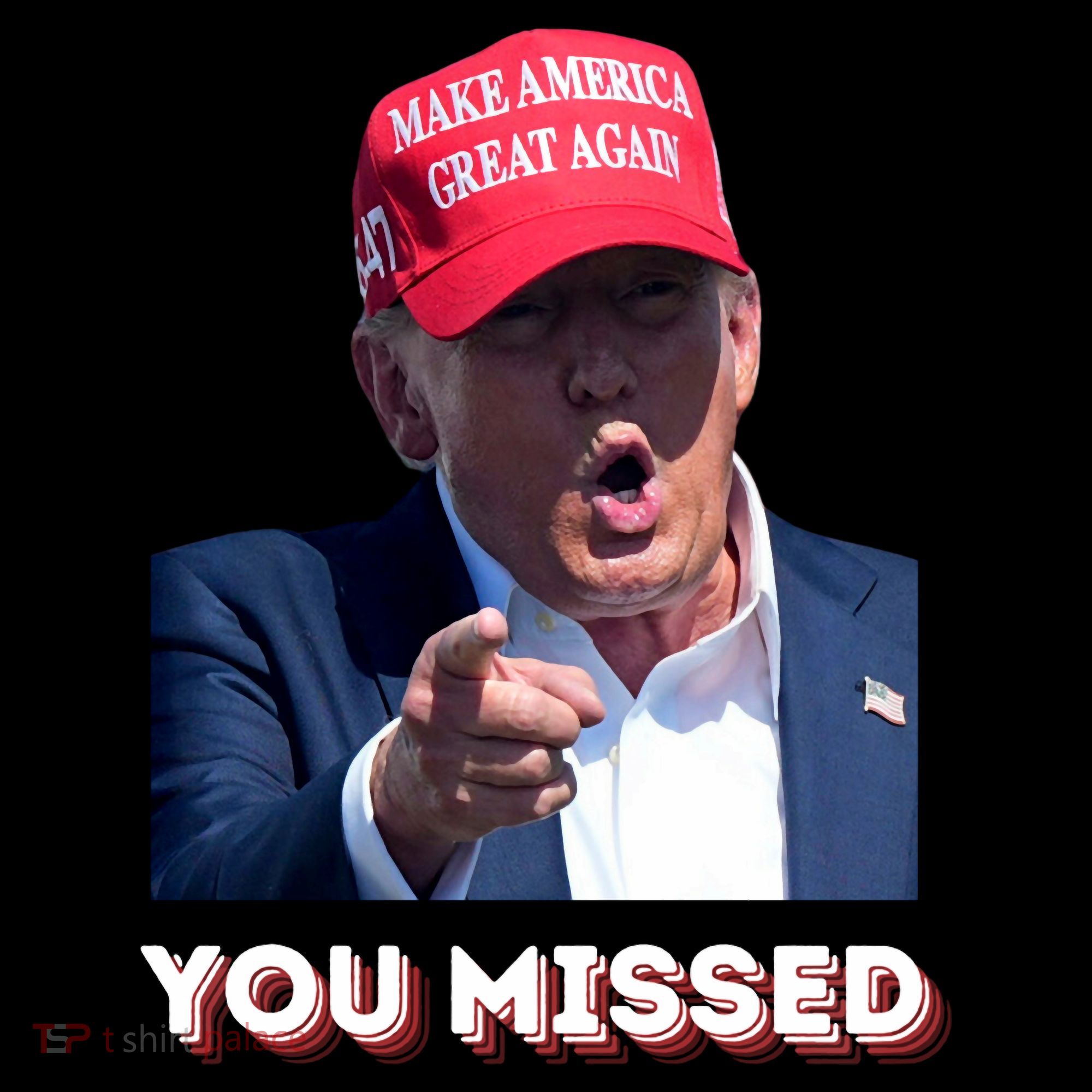 You Missed ! Funny American President Women's Hoodie